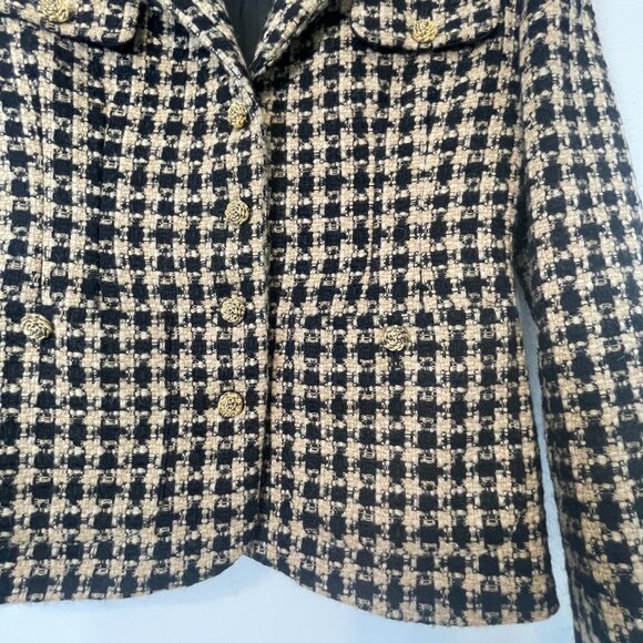 Next Originals - Classic Peak Lapel Tweed Jacket - Size S/M - Picture 9 of 16